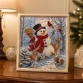 thumbnail image 5 of Snowman Pearl Diamond Painting Kit 12X8 in, Therapeutic Art Canvas, Holiday Christmas Gift & Kitchen Wall Decor for Women, 5 of 7