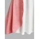 thumbnail image 4 of Tank Top de Encaje de Alto con Escote Pico de Color Bloque Rosegal  Camisetas sin mangas de talla grande, 4 of 5