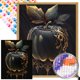 thumbnail image 1 of Diamante AB parcial Wdftyju Serie abstracta manzana negra 40 * 50 CM Tamaño del lienzo 45 * 55 CM, 1 of 9
