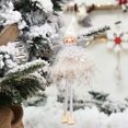 thumbnail image 4 of Moyic Muñecas de Ángel de Navidad, adorno para el hogar, accesorio de decoración colgante, colgantes adorables para festivales, colgante de árbol Kits de decoración para fiestas Blanco Moyic HA069663-01, 4 of 6