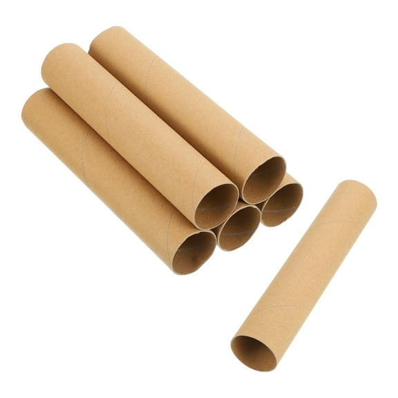 Uxcell 6 Pack Cardboard Tubes,Toilet Paper Rolls Corrugated Roll,7.87x1.58",Brown