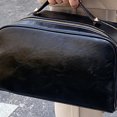 thumbnail image 1 of Bolsa de maquillaje de moda Bolsa de almacenamiento de PU de gran capacidad para mujeres y niñas (negro), 1 of 8