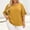 *Yellow, variant on ClodeEU Women's Plus Size Crew Neck Ruff Short Sleeve T-Shirt,Casual Loose Fit Top Army Green,Women's Plus XXL