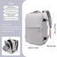 thumbnail image 3 of Mochila de compras Mochila de moda ligera Bolsa de equipaje de viaje (Gris), 3 of 9