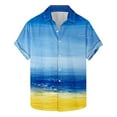 thumbnail image 2 of ZCFZJW Mens Hawaiian Tropical Shirts Regular Fit Casual Summer Short Sleeve Button Down Graphic T-Shirts Trendy Holiday Vacation Beach Tops Multicolor#09 XL, 2 of 6