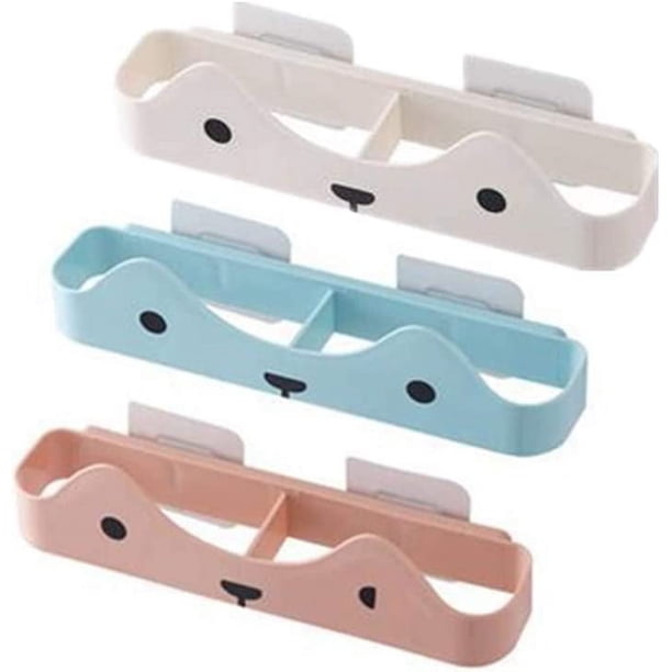 3 piezas (azul+rosa+blanco) Almacenamiento para colgar zapatos Zapatero montado en la pared Zapatero delgado Zapatero Soluciones de almacenamiento de zapatos pequeños Almacenamiento de zapatos apilable Ordenador de zapatos Metal oso de fresa Electrónica