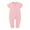 Pink, variant on Fesfesfes Summer Jumpsuit Newborn Infant Onesie Baby Girls Boys Bodysuit Short Sleeve Onesie Printed Zipper One-piece Romper Jumpsuit