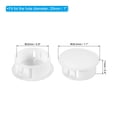 thumbnail image 2 of Uxcell Plastic Hole Plug, Flush Type Round Hole Plugs Cover Snap in Locking Hole Tube White 1", 2 of 7