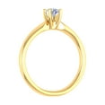 thumbnail image 2 of 1/4 Carat 4-Prong Set Solitaire Diamond Engagement Ring Band in 10K Yellow Gold (Ring Size 11), 2 of 5