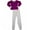 Grape, variant on Indera Little Girls Long Sleeve Thermals Set Child Female Long Johns Underwear Cherry XS 4-5