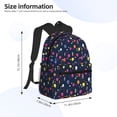 thumbnail image 4 of Vsdgher Colored Balloons Print Unisex Large Capacity Bookbag Schoolbag Casual Daypack for High School/College/Teens/Travel/Work, 4 of 8