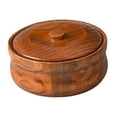 thumbnail image 2 of Cuenco de madera para cereales, recipiente para ensalada, cuenco de madera maciza para ramen, para el hogar 18 cm x 75 cm, 2 of 9