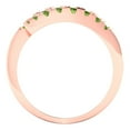 thumbnail image 5 of 0.44 ct Brilliant Round Cut Natural Peridot 14k Rose Gold Band SZ 7, 5 of 6