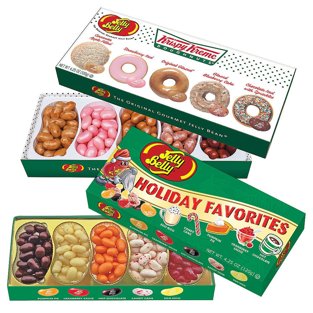 (Set) Jelly Belly Holiday Favorites Krispy Kreme Doughnut Gourmet Flavors