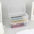 Pencil Box. Stackable Storage Organizing Bins for Pencils, Rulers, Art