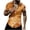 Brown, variant on Men's Button Down Shirt Slim Fitted Short Sleeve Fashion Tie Dye Tops Summer Vacation Beach Travel Shirts Big and Tall Orange XXXXL