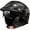 Shiny Matt Black, variant on LS2 Helmets Rebellion 1812 American Flag Motorcycle Half Helmet - Black (XS)