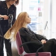 thumbnail image 3 of CL.HPAHKL Barber Chair Hair Salon Chair, Heavy Duty Hydraulic Pump Shampoo Chair, 360° Rotation, Height Adjustable Hair Stylist Chair, Burgundy, 3 of 7