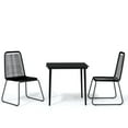 thumbnail image 2 of vidaXL 3 Piece Garden Dining Set Black, 2 of 5
