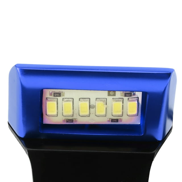 Motorcycle License Plate Light CNC Aluminium Rear Tag Lamp 6 LED Tail Mount Lighting for Universal Motorcycles