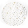 thumbnail image 1 of Injueey Manta con inferior para árbol de Navidad, atmósferas temáticas, alfombrilla para suelo de Navidad, fotografía, decoración de adorno Kits de decoración para fiestas Dorado Blanco Injueey HA065315-03, 1 of 6