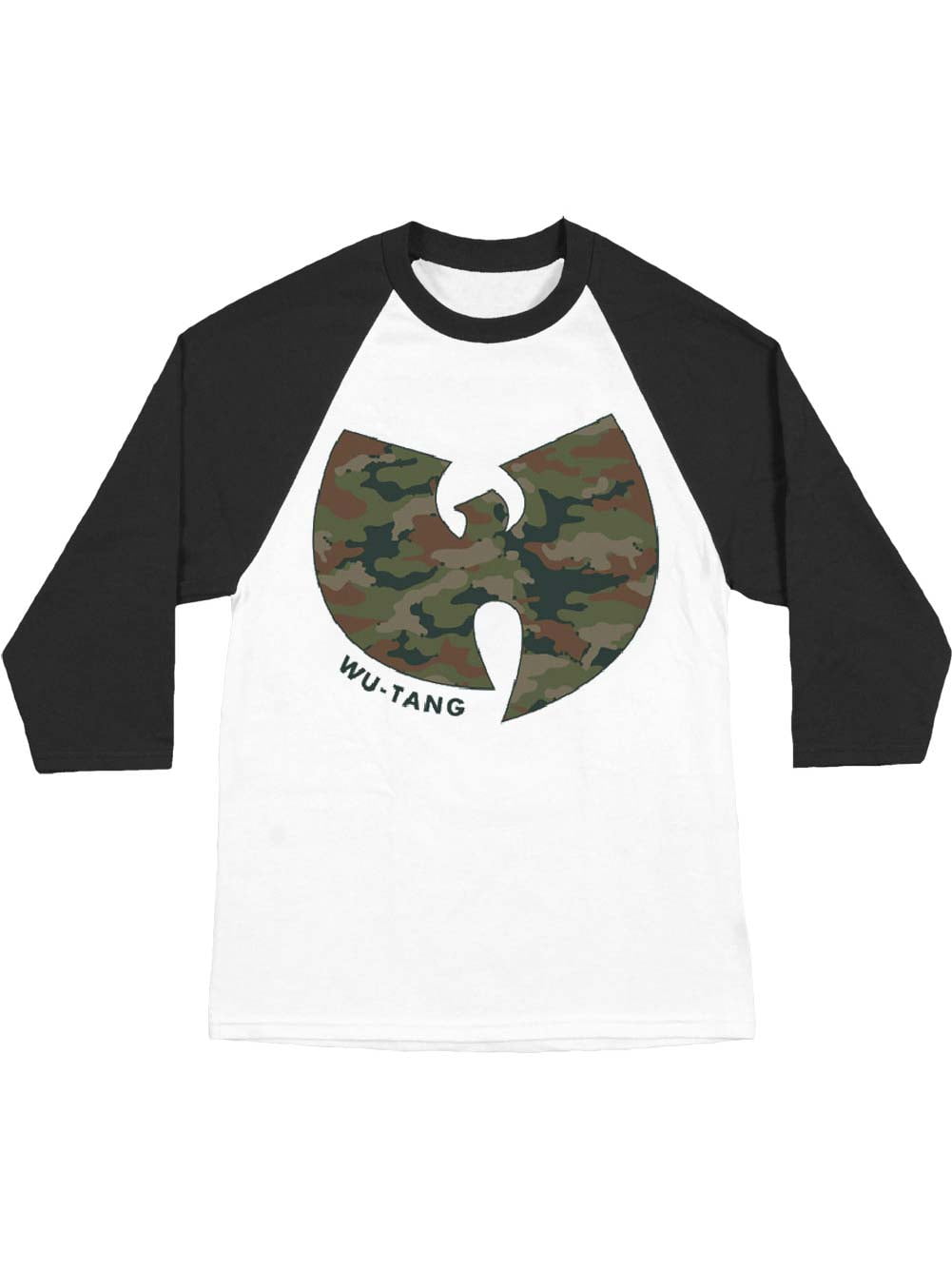 Wu Tang Clan Wu Tang Clan Men S Camo Logo Baseball Jersey White