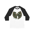 thumbnail image 1 of Wu Tang Clan Men's  Camo Logo Baseball Jersey White/Black, 1 of 1