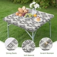 thumbnail image 4 of Elastic Hem Floral Print Square Table Cover 36x36 Inch for Casual Dining Kitchen Nook and Patio Decor, 4 of 6