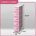 thumbnail image 3 of Dresser with 5 Drawers - Storage Unit Organizer Chest for Clothes - Bedroom, Kids Room, Nursery, & Closet, 3 of 15