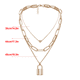 thumbnail image 5 of Qarigey Collar multicapa cobre Hip Hop fiesta Vintage colgante suéter gargantilla cadena joyería accesorios regalos mujer Ropa, zapatos y accesorios Miscelánea Oro Qarigey AP011302-01, 5 of 6