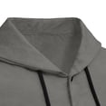 thumbnail image 6 of XuJwPNcy Mens T-Shirts Long Sleeve Button Down Shirts Shacket Drawstring Hooded Tops Breathable Work Clothes with Pockets, 6 of 7