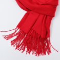 thumbnail image 3 of Chal de pashmina suave y largo para mujer en colores sólidos rojo Hugo Bufanda larga para mujer, 3 of 8