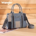 thumbnail image 7 of Wrangler Womens Canvas Woven Tote Bag Top Handle Boho Shoulder Bags With Strap, Jean, 7 of 7