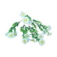 thumbnail image 4 of 15 Heads Artificial Flowers Plastic Fake Plants Wedding Garden In/Outdoor Decor, 4 of 9