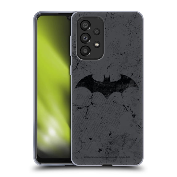 Head Case Designs Officially Licensed Batman DC Comics Hush Logo Distressed Soft Gel Case Compatible with Samsung Galaxy A33 5G (2022)