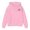 Pink, variant on Girls Pullover Hoodie Chest Bow Graphic Print Solid Sweatshirt with Front Pocket Warm Fall Winter Casual Tops White,5-6 Years