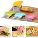 thumbnail image 3 of 4 cuchillos para arrugar verduras, cortador de patatas de acero inoxidable, cuchillo ondulado para patatas, patatas fritas onduladas, 3 of 5