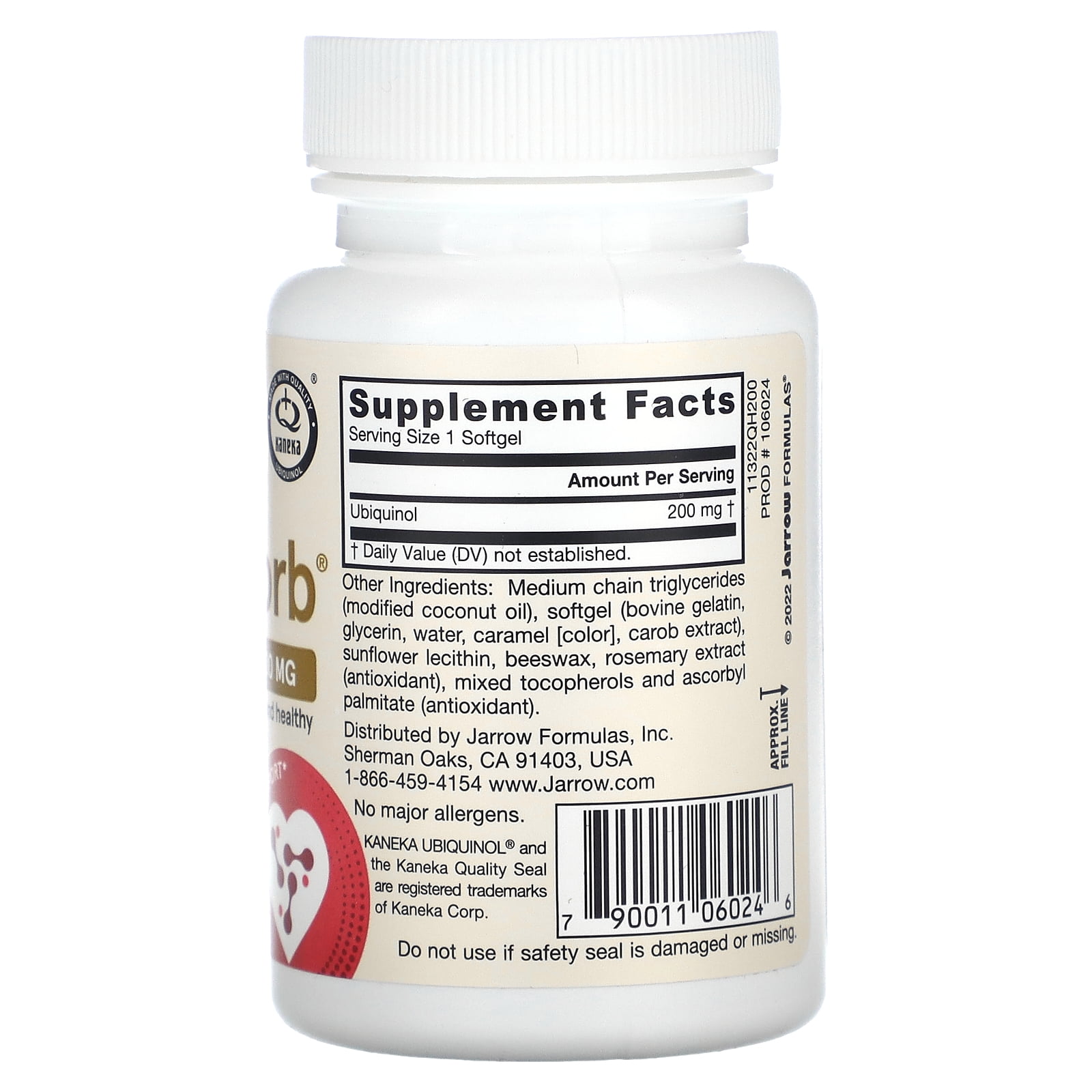 Jarrow Formulas QH-Absorb, High Absorption / Enhanced Stability, 200 mg, 30 Softgels