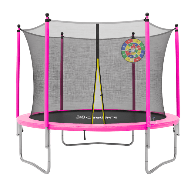 COOLSHT Brincolin Trampolin para Niños 8 Pies Con Juego y Calcetas