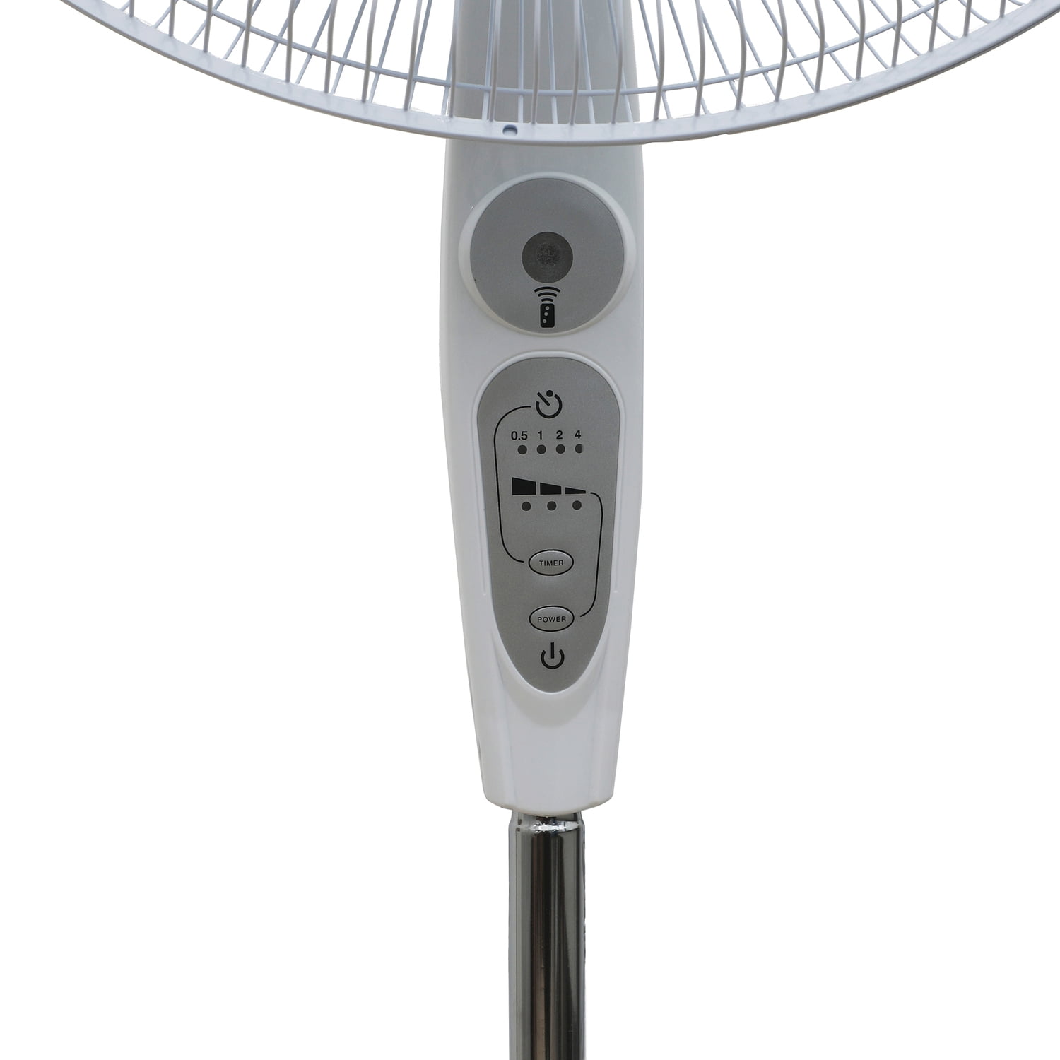 BLACK+DECKER 18-In. 3-Speed Oscillating Stand Fan with Remote, BFSR18 (White)