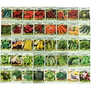 Set of 40 Heirloom Vegetable Garden Seeds - Heirloom Vegetable Garden Seeds - 100% Non-GMO!