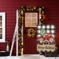 thumbnail image 5 of Merry Christmas Garden Flags for Outside, Buffalo Plaid with Pink Gnomes Truck Trees Small Yard Flags, Winter Xmas Seasonal Outdoor Decor for Farmhouse Holiday,12x18 Double Sided, 5 of 6