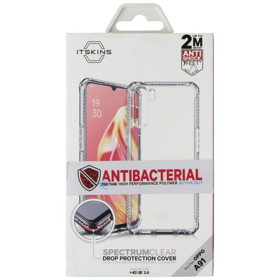 ITSKINS Spectrum // Clear Series Case for OPPO A91 - Transparent (Clear)