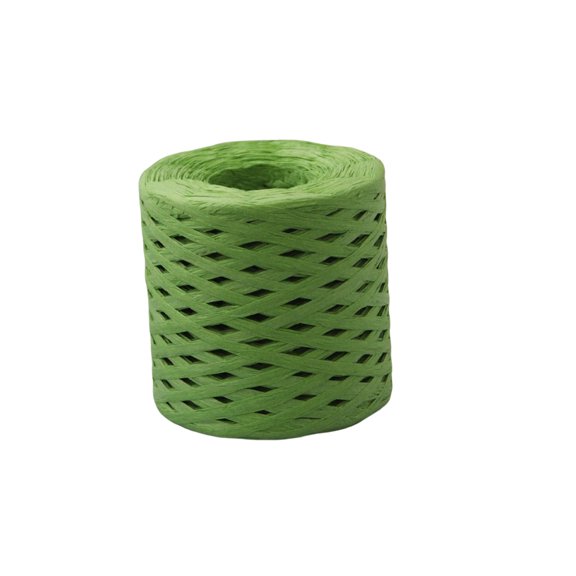 Cuerda de envoltura de cinta de papel, decoración de boda, fibra vegetal, mano de obra fina, presente exquisito, decoraciones para el hogar, Kits de decoración para fiestas Verde 200 metros Toystoory HA078815-03