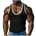 thumbnail image 3 of DIOAZUD Men's Gym Workout Tank Tops Soft Lightweight Sleeveless Muscle Shirts Solid Color Casual Tank Top Active Basic Tank, 3 of 7