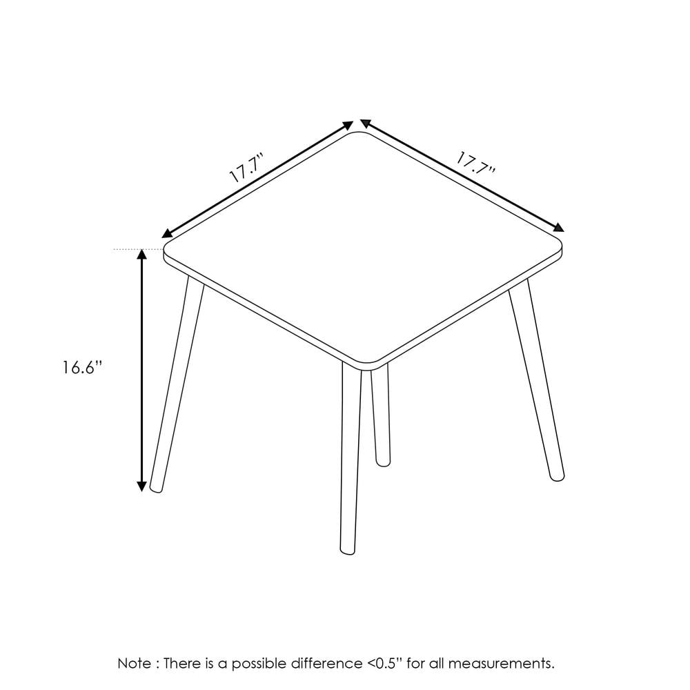 Furinno Theo Side Table, Oak