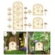 thumbnail image 4 of Puerta en miniatura de gnomo de hadas con placa para decoración de árboles, puerta de casa de hadas, Estilo 2 kusrkot puerta de hadas en miniatura, 4 of 8