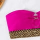 thumbnail image 3 of Traje de baño de bikini bandeau sin tirantes con abertura y anillo en O para mujer, 3 of 7