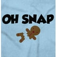 thumbnail image 2 of Christmas Oh Snap Gingerbread Man Romper Boys or Girls Infant Baby Brisco Brands 12M, 2 of 6