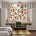thumbnail image 6 of Curtains 84 Inches Long 2 Panels, Orange Grommets Window Treatment Curtain, Summer Botanical Leaves Watercolor Thermal Curtains Drapes for Living Room/Bathroom, 6 of 9